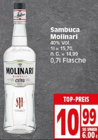 Elli Markt Sambuca Molinari 0,7 L Flasche Angebot