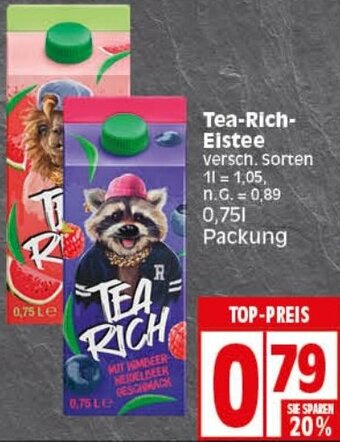 Elli Markt Tea Rich Eistee 0,75 L Packung Angebot