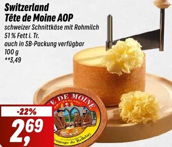 Simmel Switzerland Tête de Moine AOP 100 g Angebot