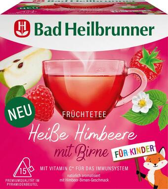 dm drogerie Bad heilbrunner früchtetee heiße himbeere mit birne für kinder (15 beutel) Angebot