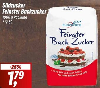 Simmel Südzucker Feinster Backzucker 1000 g Packung Angebot