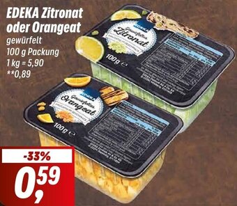 Simmel EDEKA Zitronat oder Orangeat 100 g Packung Angebot