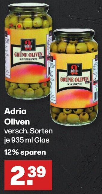 Handelshof Adria Oliven 935 ml Glas Angebot