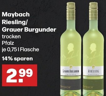 Handelshof Maybach Riesling/ Grauer Burgunder 0,75 L Flasche Angebot