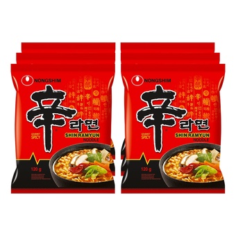 Netto Marken-Discount Nongshim shin ramyun noodle spicy 120 g, 6er pack Angebot