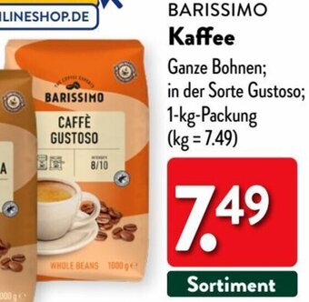 Aldi Nord BARISSIMO Kaffee 1 kg Packung Angebot