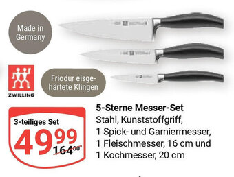 Globus ZWILLING 5-Sterne Messer-Set 3-teiliges Set Angebot