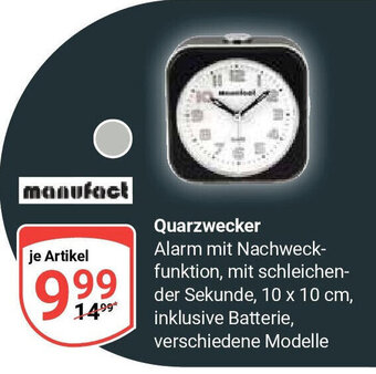 Globus manufact Quarzwecker Angebot