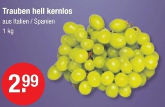 V Markt Trauben hell kernlos 1 kg Angebot