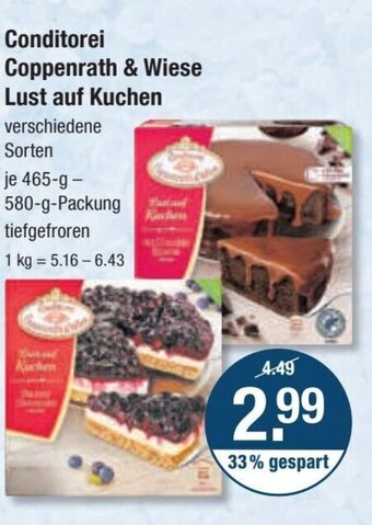 V Markt Conditorei Coppenrath & Wiese Lust auf Kuchen 465-580g Angebot