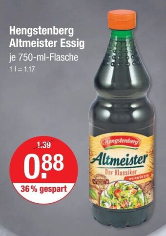 V Markt Hengstenberg Altmeister Essig je 750-ml-Flasche Angebot