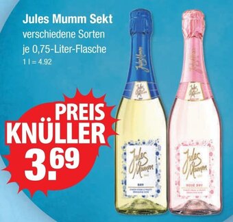 V Markt Jules Mumm Sekt je 0,75-Liter-Flasche Angebot