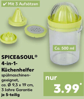 Kaufland SPICE&SOUL 4in1 Küchenhelfer Angebot