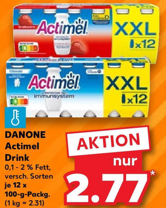 Kaufland DANONE Actimel Drink 12x100 g Packg. Angebot