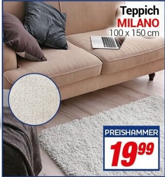 CENTERSHOP Teppich MILANO 100 x 150 cm Angebot