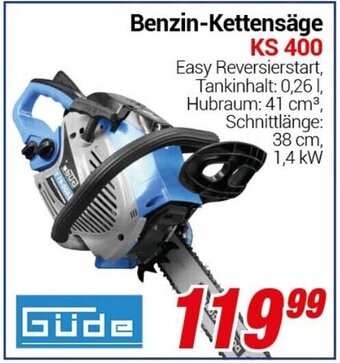 CENTERSHOP Güde Benzin-Kettensäge KS 400 Angebot