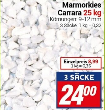 CENTERSHOP Marmorkies Carrara 25 kg Angebot