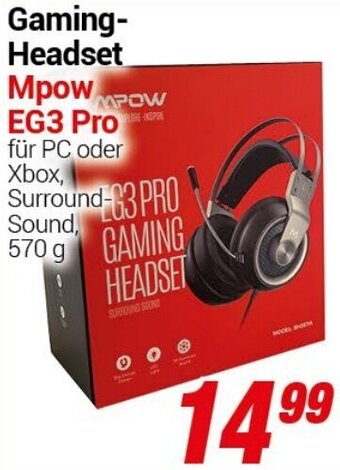 CENTERSHOP Gaming-Headset Mpow EG3 Pro Angebot
