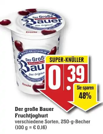 nah & gut Der Große Bauer Fruchtjoghurt 250g Becher Angebot