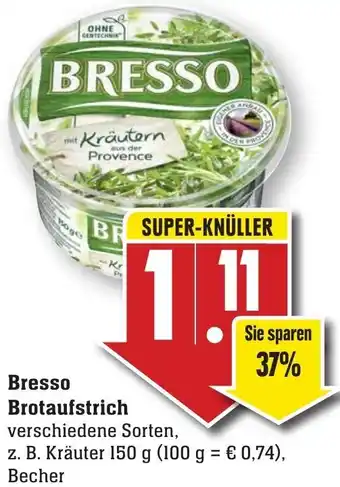 nah & gut Bresso Brotaufstrich 150g Angebot