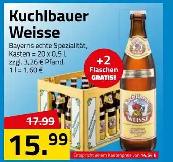 Logo Getränkemarkt Kuchlbauer Weisse 20x0,5L Angebot