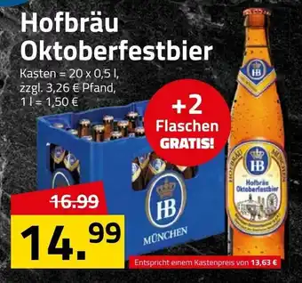 Logo Getränkemarkt Hofbräu Oktoberfestbier 20x0,5L Angebot