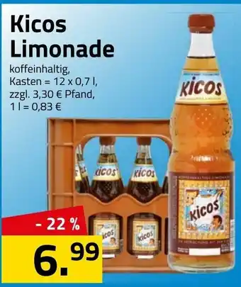 Logo Getränkemarkt Kicos Limonade 12x0,7L Angebot