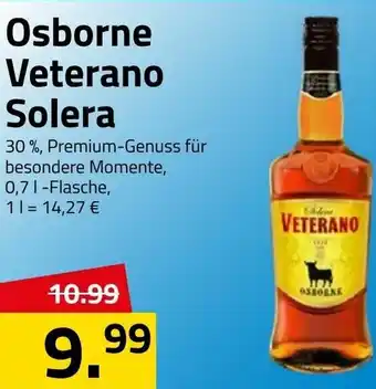 Logo Getränkemarkt Osborne Veterano Solera 0,7L Angebot