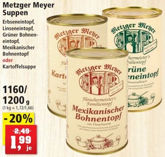 Thomas Philipps Metzger Meyer Suppen 1160/1200 g Angebot