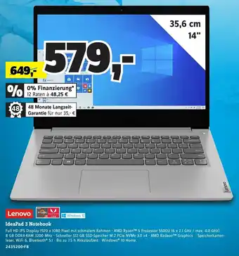 Conrad Lenovo IdeaPad 3 Notebook Angebot