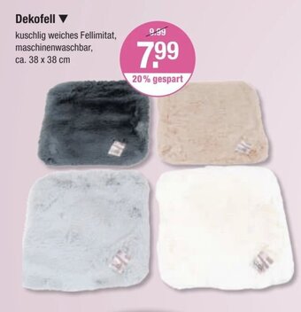 V Markt Dekofell 38*38 Angebot