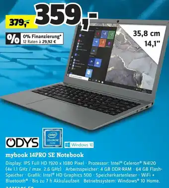 Conrad ODYS mybook 14PRO SE Notebook Angebot