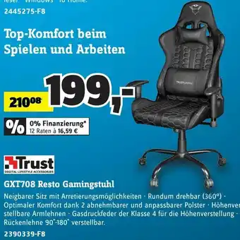 Conrad GXT708 Resto Gamingstuhl Angebot