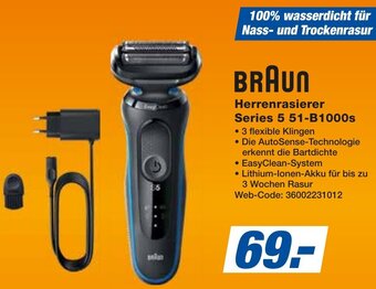 expert Techno Land BRAUN Herrenrasierer Series 5 51-B1000s Angebot