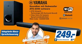 expert Techno Land YAMAHA Soundbar mit Subwoofer ATS-2090 schwarz Angebot