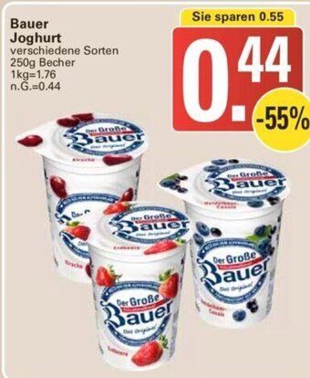 WEZ Der Große Bauer Joghurt 250g Angebot