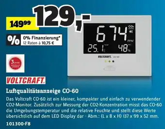 Conrad Voltcraft Luftqualitätsanzeige CO-60 Angebot