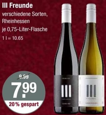 V Markt III Freunde 0,75 Liter Flasche Angebot