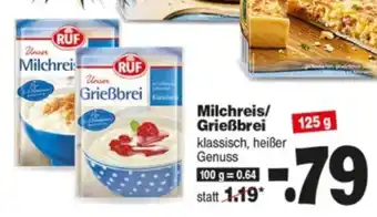 Repo Markt Milchreis/Grießbrei 125g Angebot