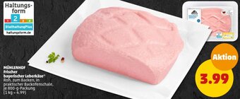 PENNY MÜHLENHOF Frischer bayerischer Leberkäse 800 g Packung Angebot