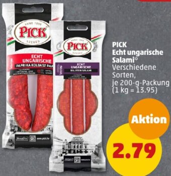 PENNY PICK Echt ungarische Salami 200 g Packung Angebot