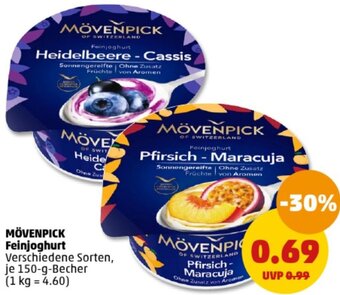 PENNY MÖVENPICK Feinjoghurt 150 g Becher Angebot