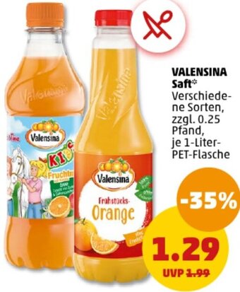 PENNY VALENSINA Saft 1 Liter Angebot