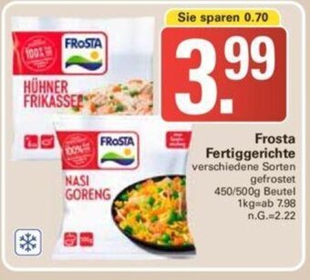 WEZ Frosta Fertiggerichte 450/500g Angebot