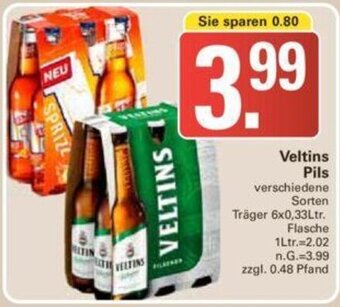 WEZ Veltins Pils 6x0,33Ltr. Angebot