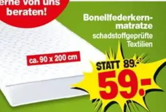 Repo Markt Bonellfederkern Matratze Angebot