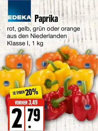 Edeka Frischemarkt Edeka Paprika 1kg Angebot