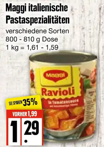 Edeka Frischemarkt Maggi Italiniesche Pastaspezialitäten 800-810g Angebot