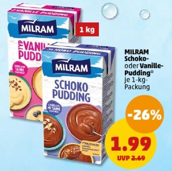 PENNY MILRAM Schoko-oder Vanille-Pudding Angebot