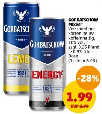 PENNY GORBATSCHOW Mixed 0,33-Liter-Dose Angebot